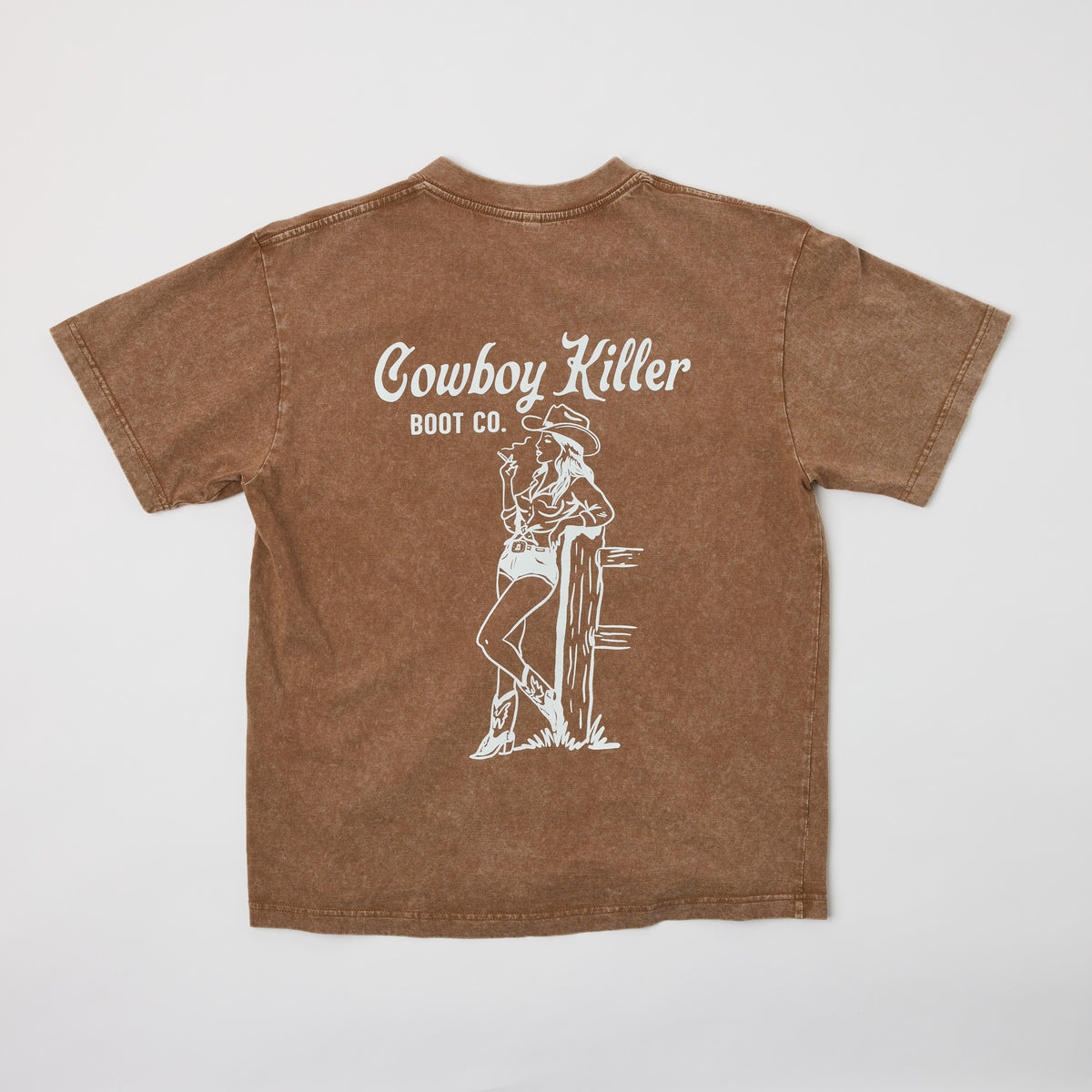 CK Tee-Tall Cowgirl-Coffee