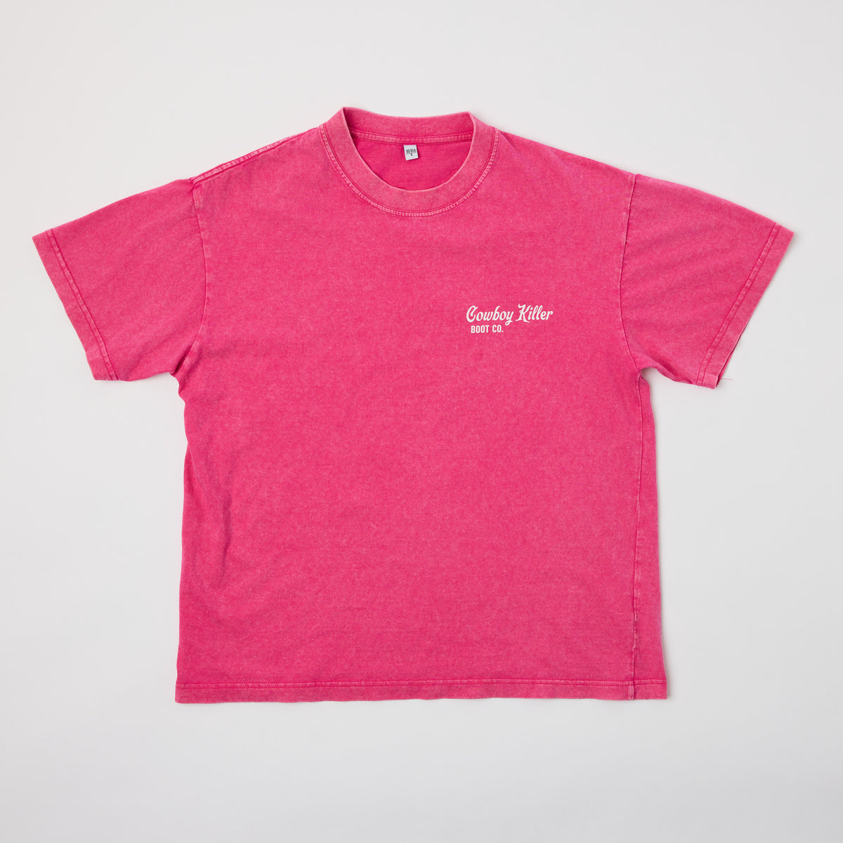CK Tee-Tall Cowgirl-Neon Rose